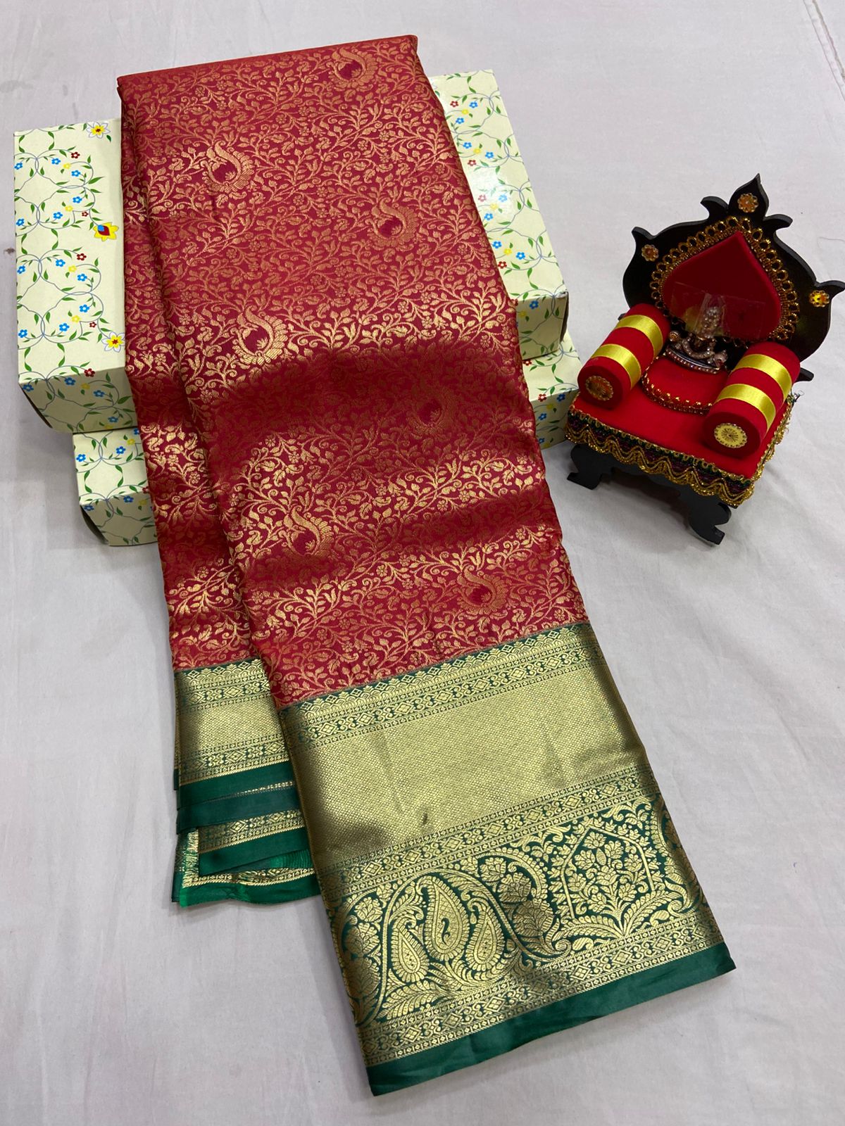 Kanchi Pattu Silk Saree Beautiful Traditional Collection