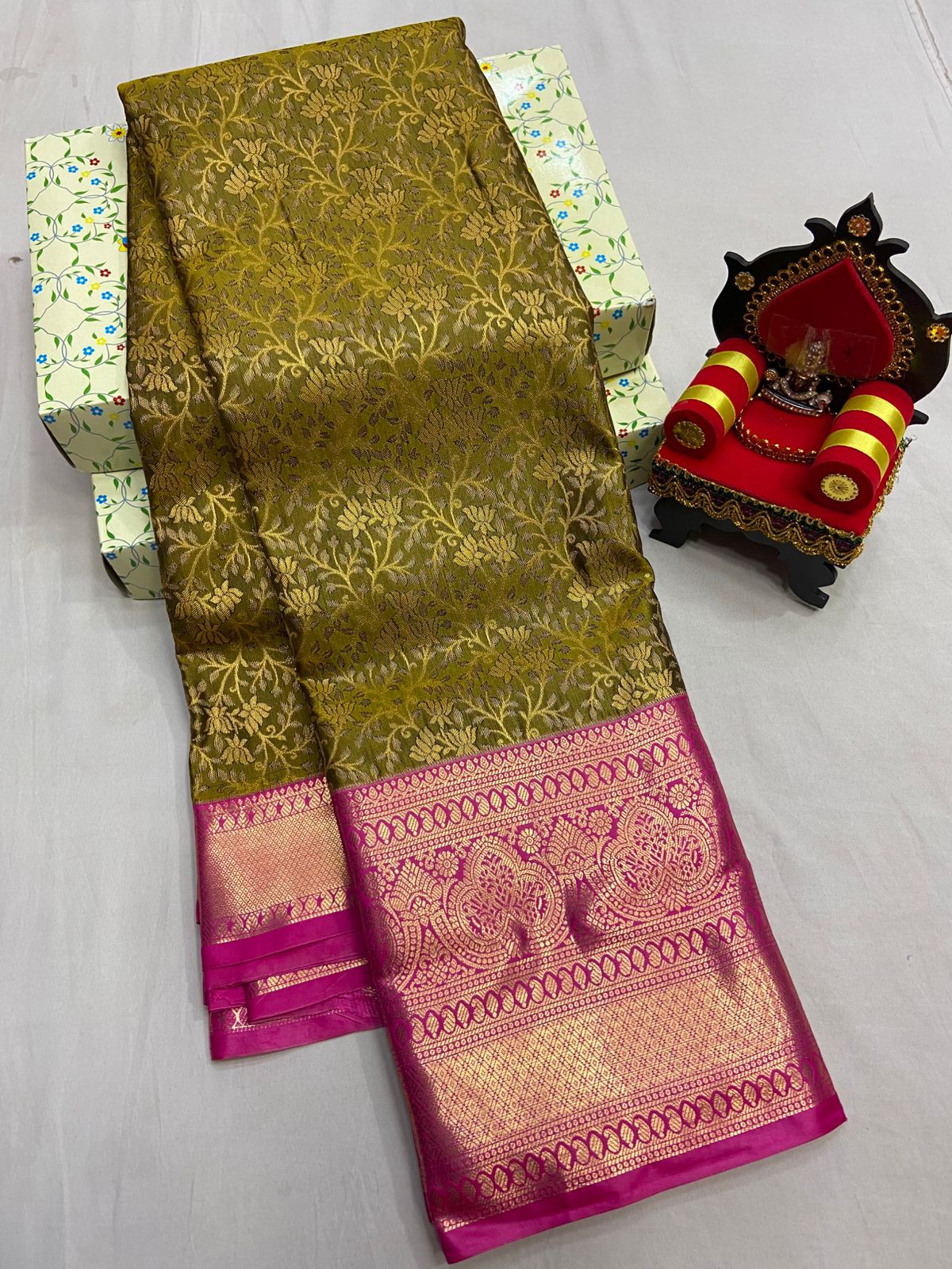 Kanchi Pattu Silk Saree Beautiful Traditional Collection