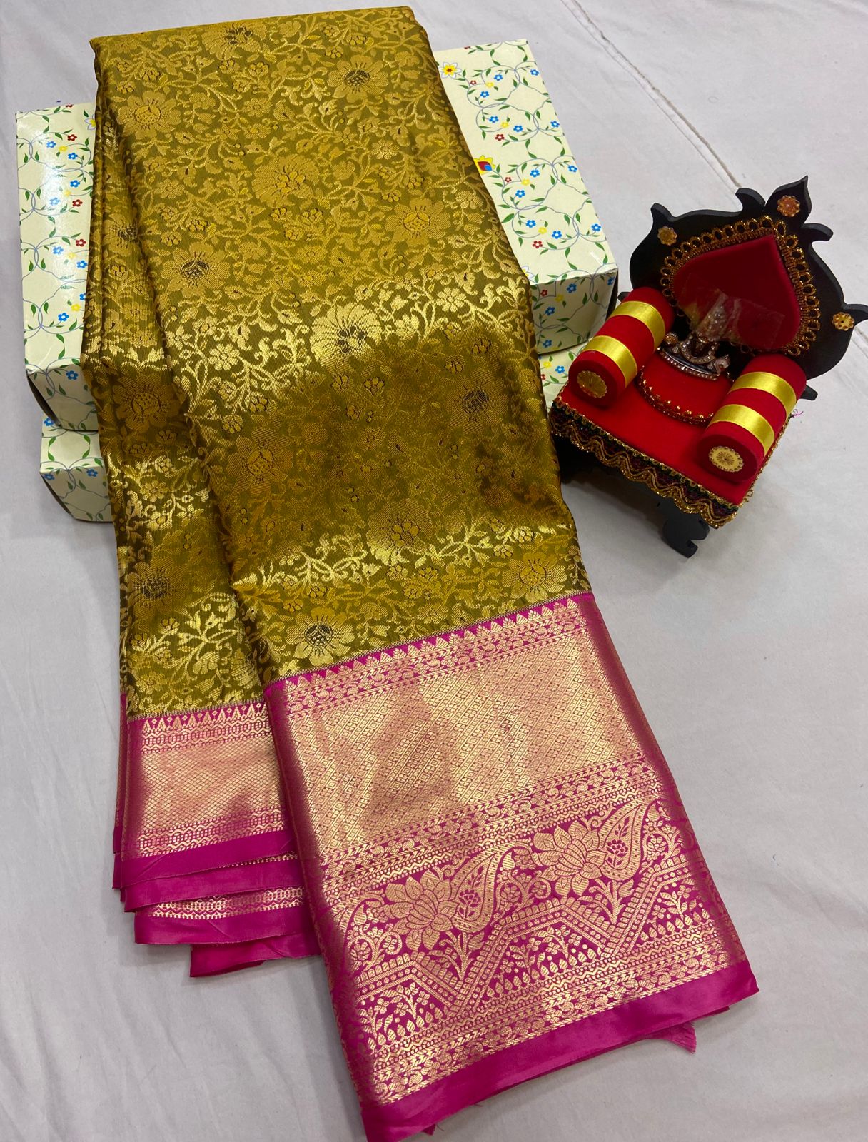 Kanchi Pattu Silk Saree Beautiful Traditional Collection