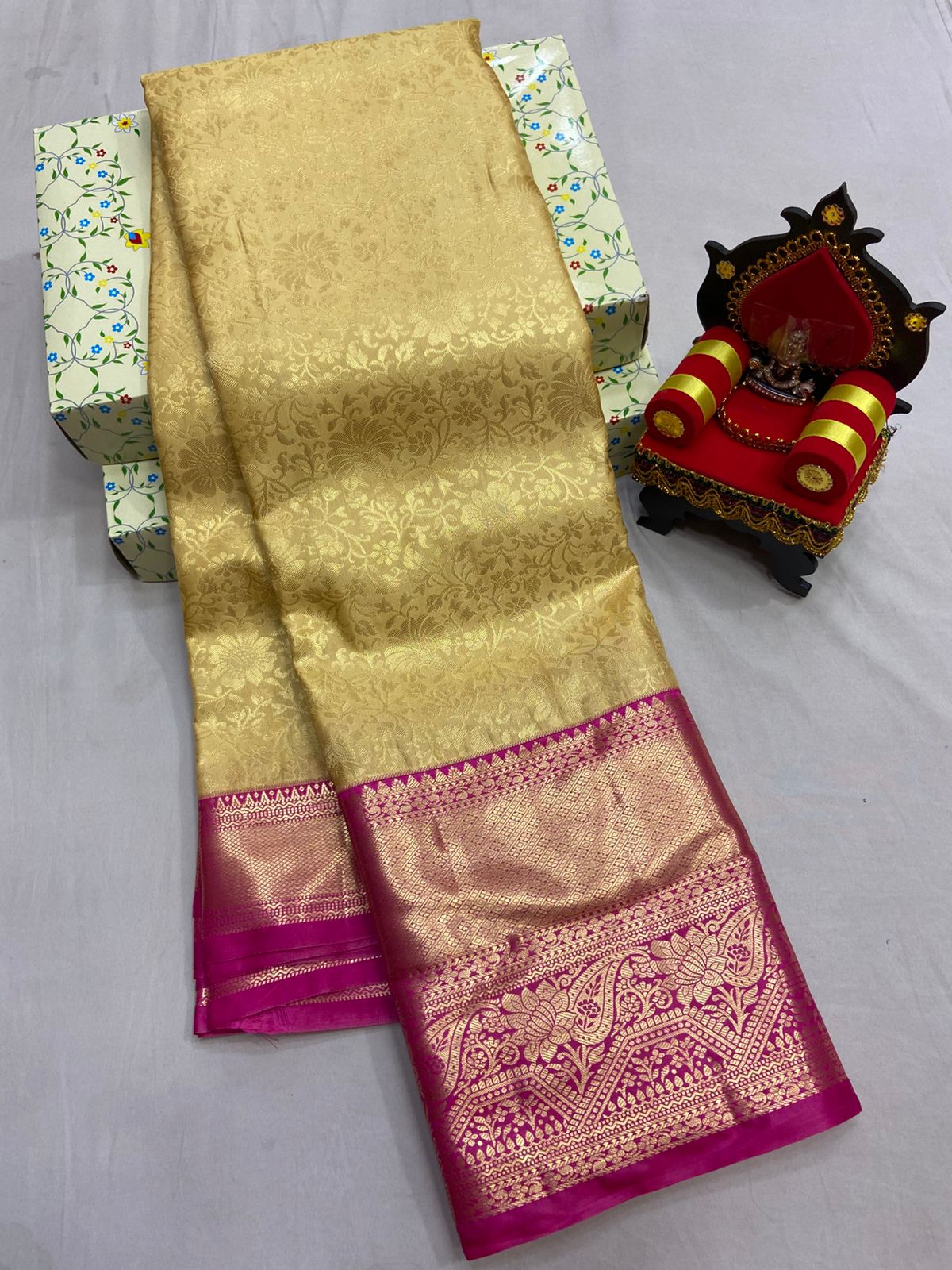 Kanchi Pattu Silk Saree Beautiful Traditional Collection