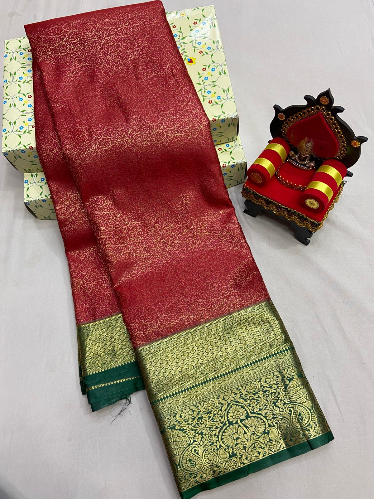 Kanchi Pattu Silk Saree Beautiful Traditional Collection