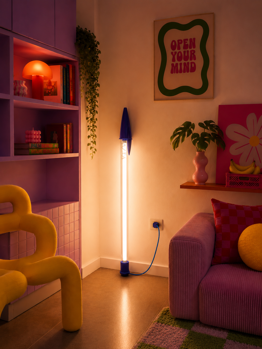 Lámpara de pie LED minimalista