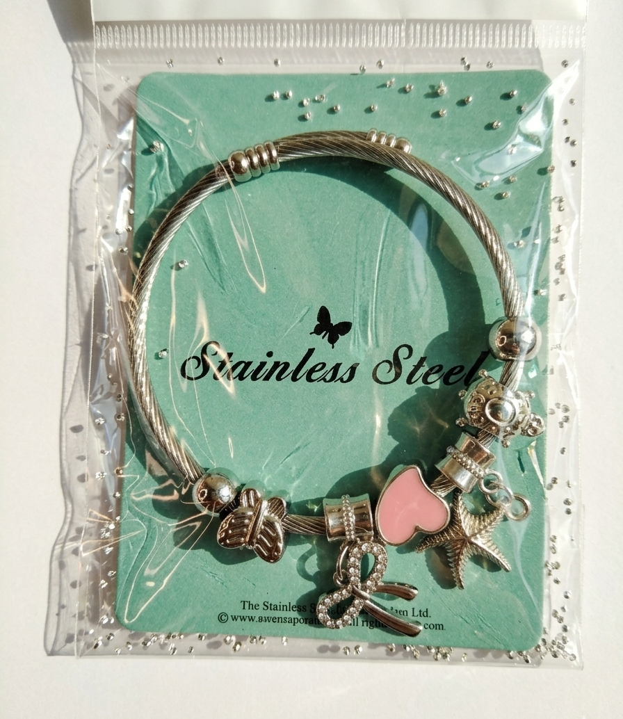 Celestial Industrial: Twisted Steel Charm Kada