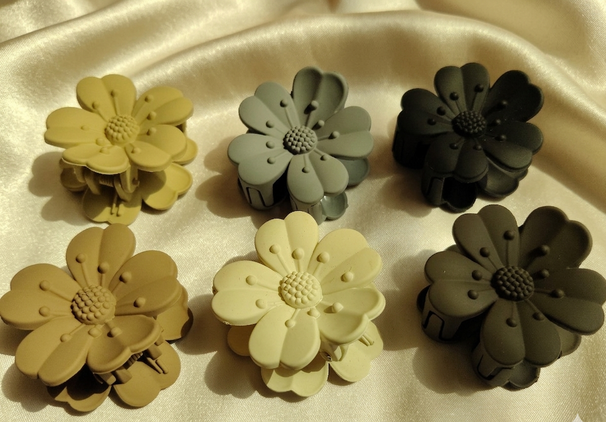 Velvet Orchard: Matte Cherry Blossom Hair Claws