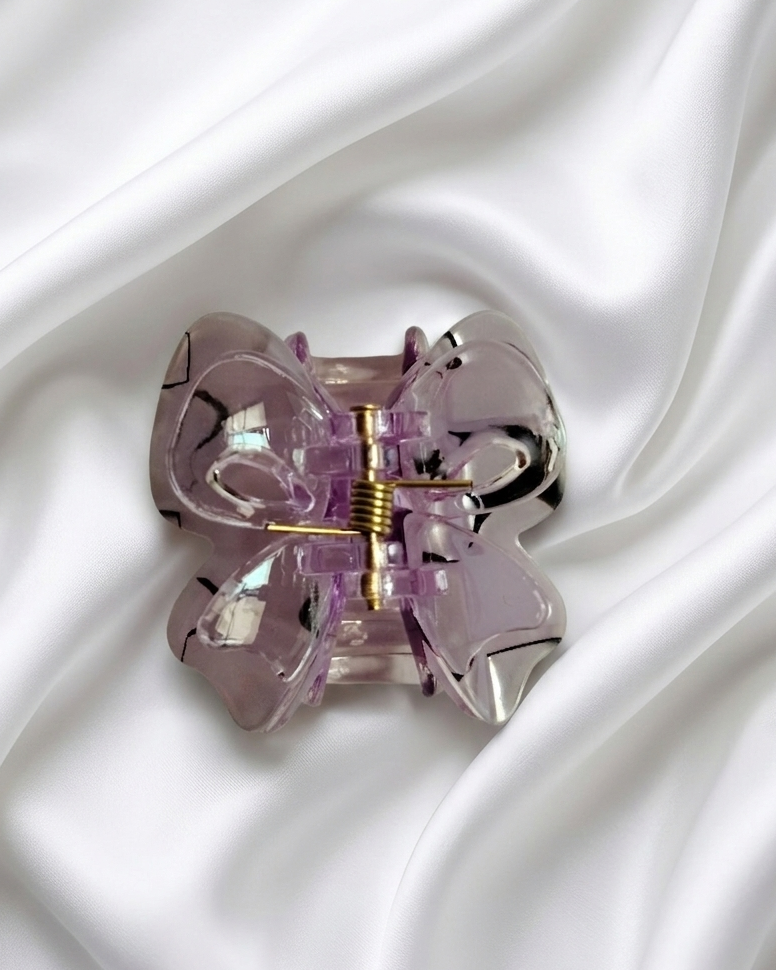 Marble Petal Mini Claw Clips: The "Garden Glow" Collection