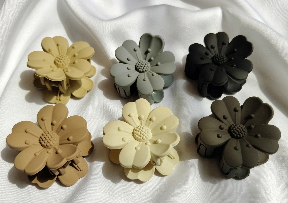 Velvet Orchard: Matte Cherry Blossom Hair Claws