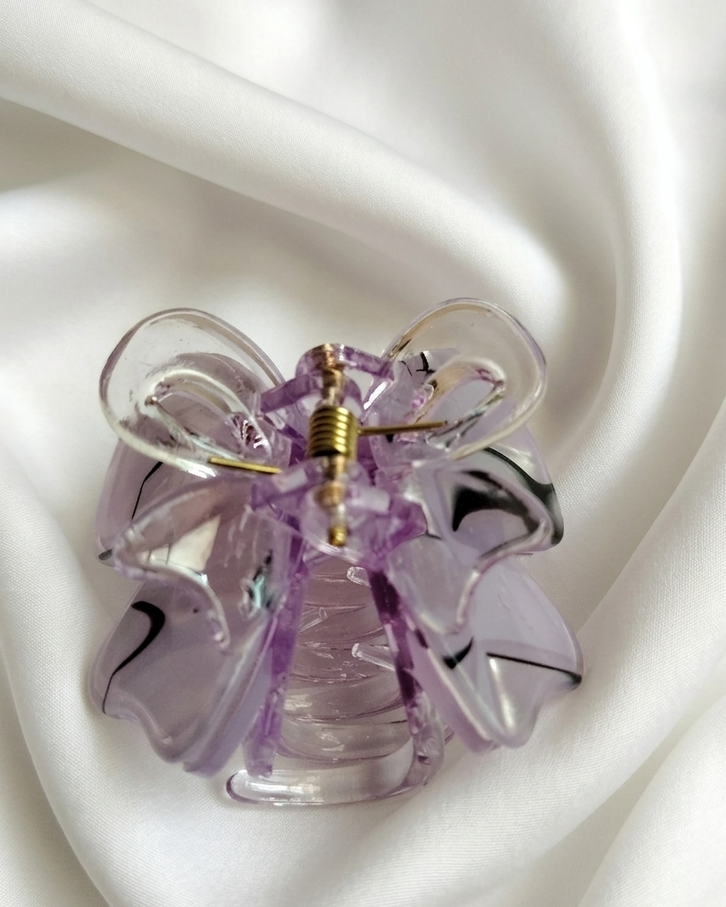 Marble Petal Mini Claw Clips: The "Garden Glow" Collection