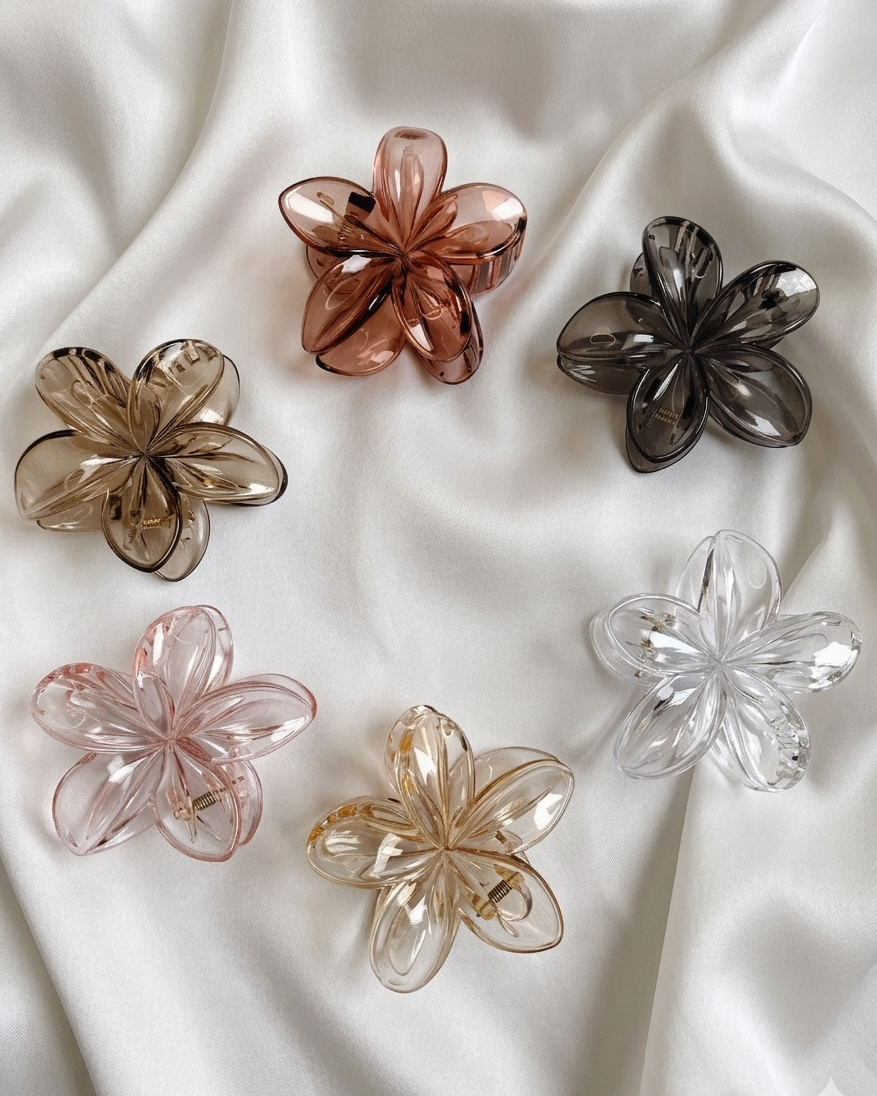 Grand Bloom: Statement Frangipani (Champa) Claw Clip