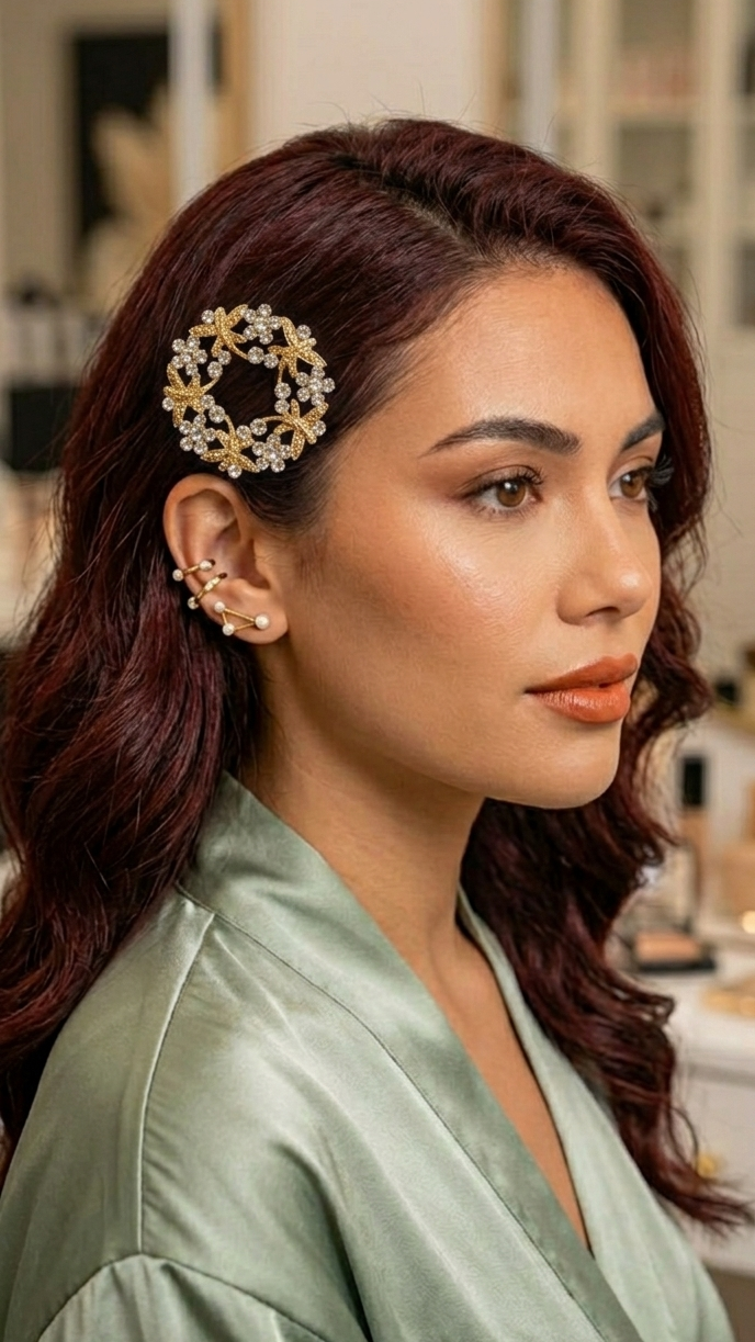 Radiant Floral Halo Juda Clip