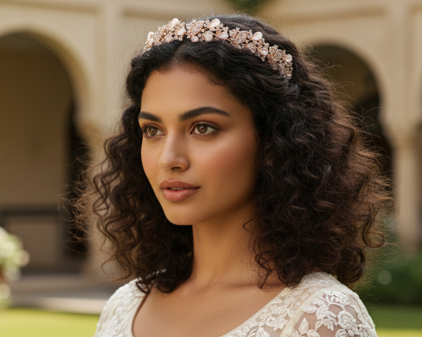 Rose Blush Botanical Headband