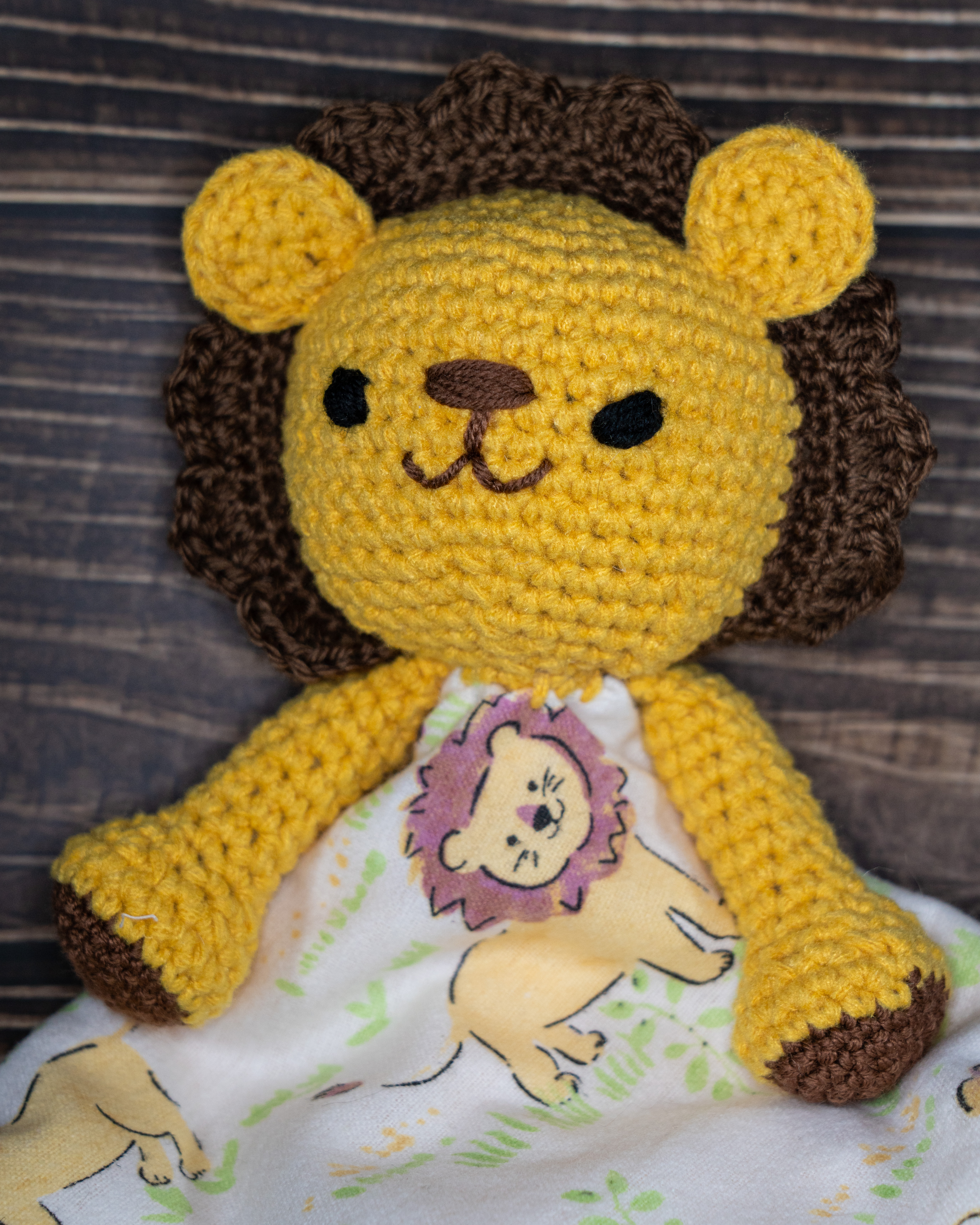 Little Lion - Baby Lovey Blanket