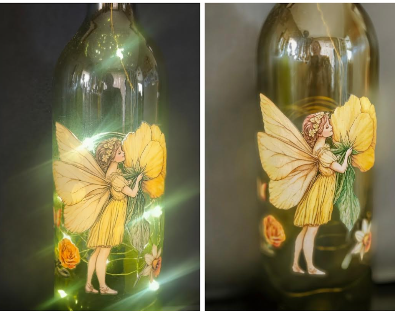 Illuminated Fairy Wine Bottles