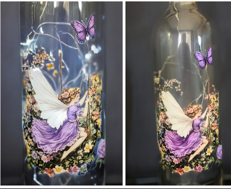 Illuminated Fairy Wine Bottles