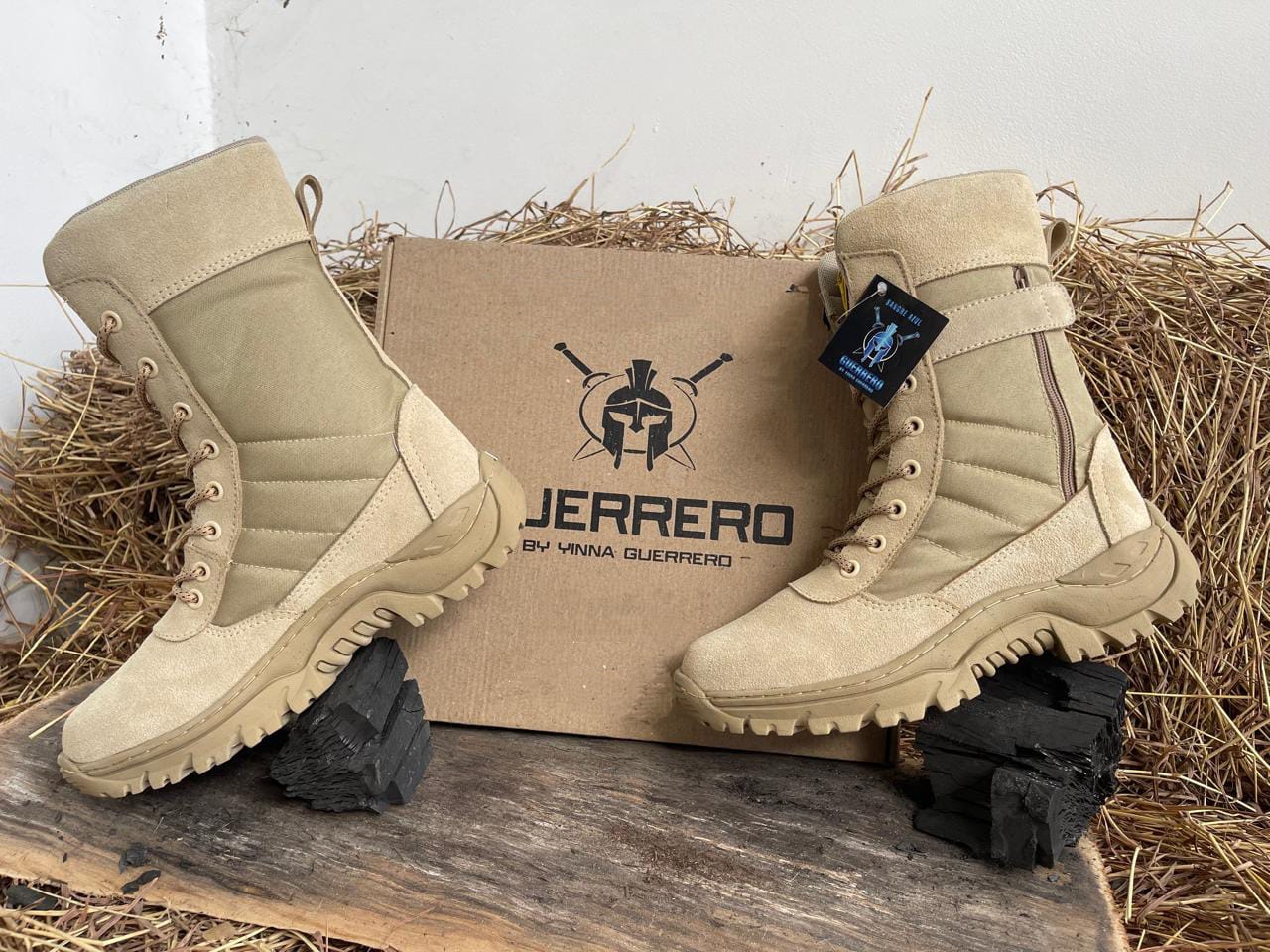 Botas Guerrero ref. onix beiges