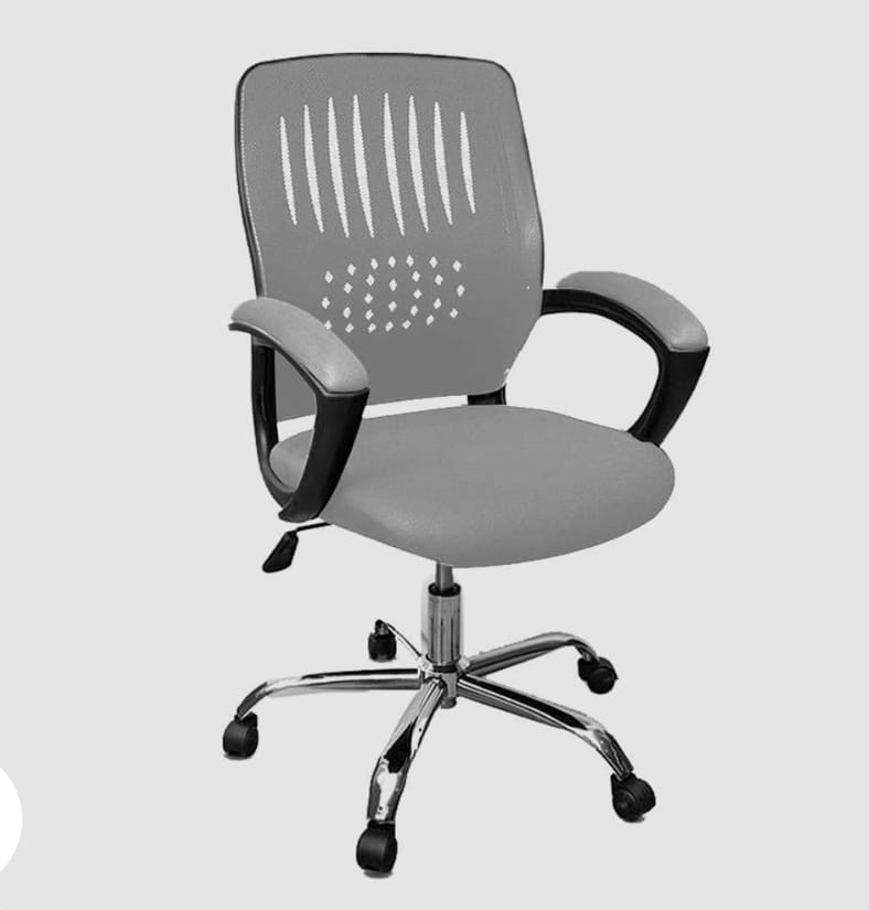 كرسي لون رمادي