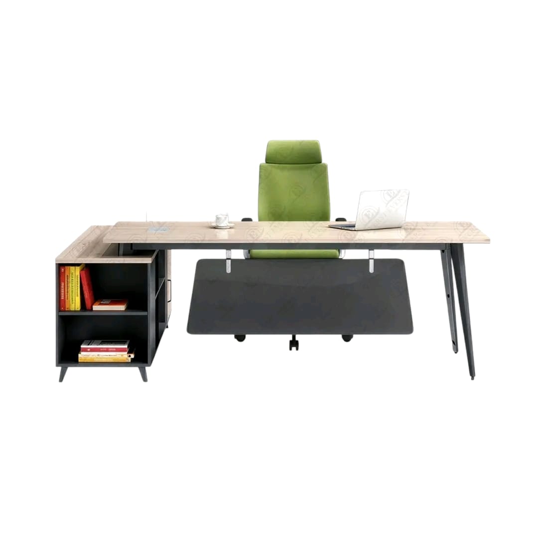 مكتب مقاس160 يرتكز علي شاسيه معدني