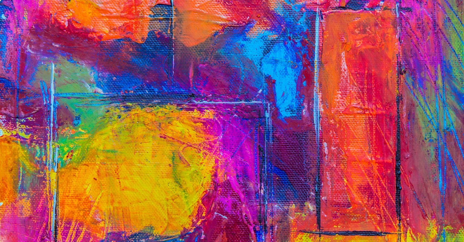 Abstraktes Acrylgemälde