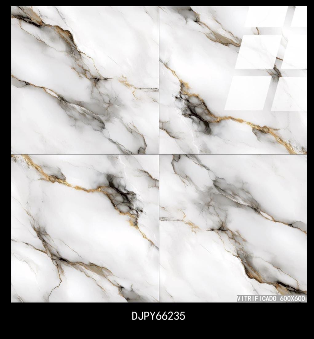 Baldosa Vitrificada Mármol Blanco
