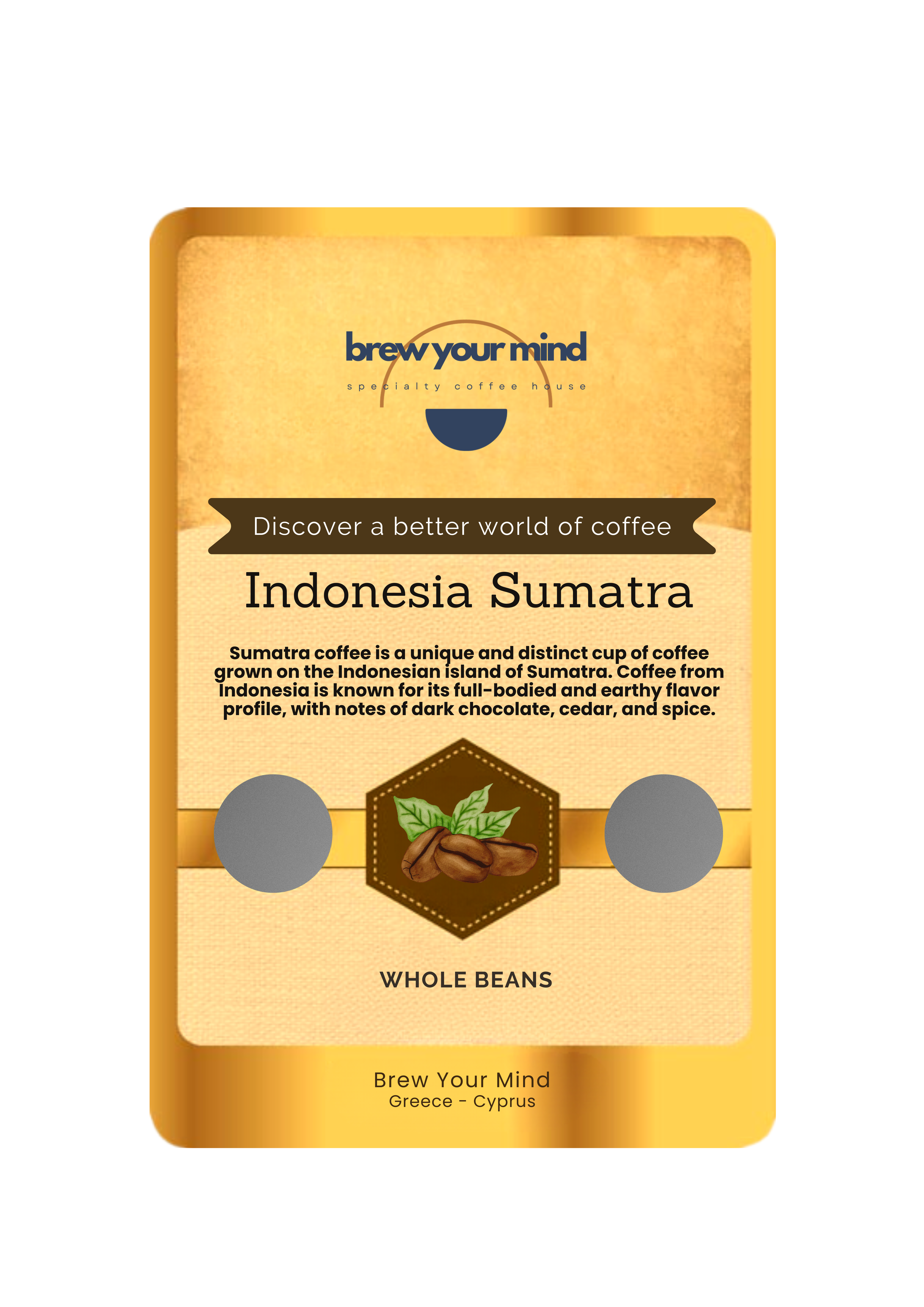 Indonesia Sumatra Coffee Whole Beans