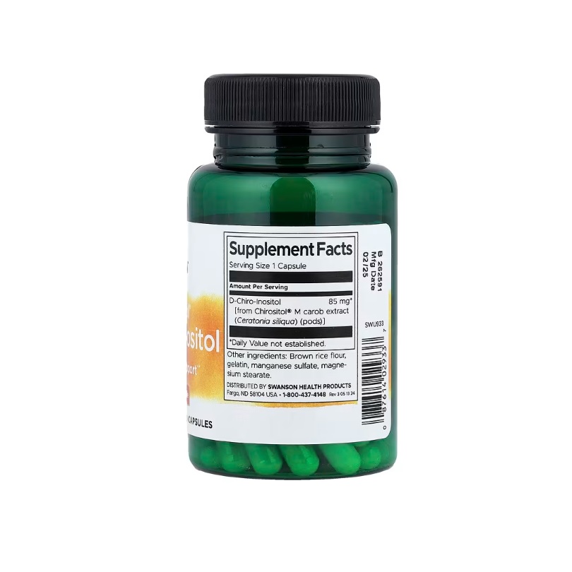 Suplemento D-chiro-inositol Chirositol 85mg 60 Cápsulas Apoyo Al Azúcar En La Sangre Sin Sabor