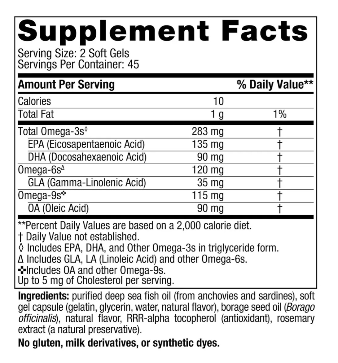 Completo Omega 3 6 9 Para Niños 90 Mini Capsulas Blandas