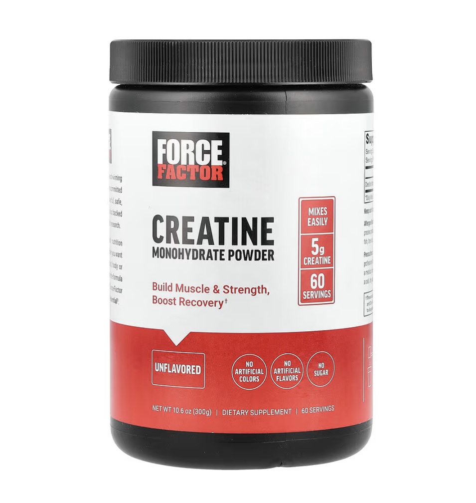 Creatina En Polvo Force Factor 5g 60 Servicios 300g