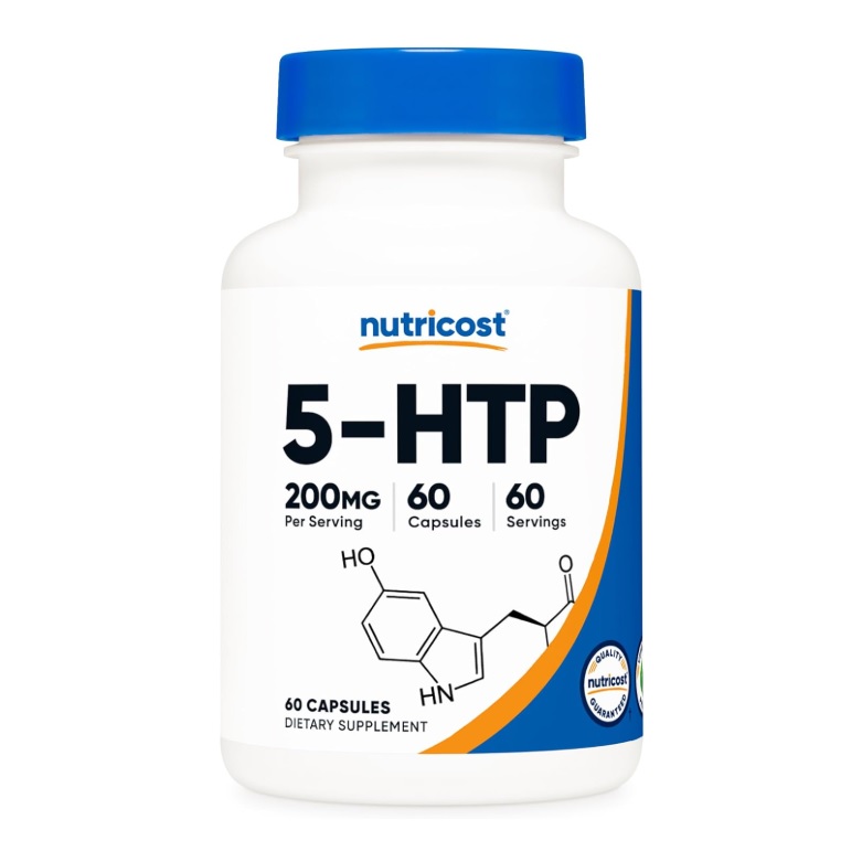 Suplemento Nutricost 5-htp Hidroxitriptófano 200mg 60 Servicios Sabor Sin Sabor