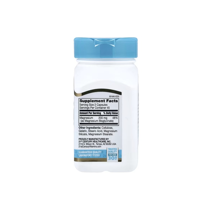 Glicinato De Magnesio 200 Mg Cápsulas 90 Unidades