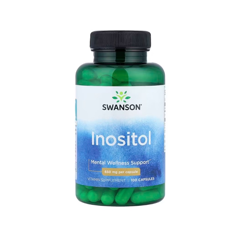 Suplemento Inositol 650mg 100 Tabletas Apoyo Bienestar Mental Sin Sabor