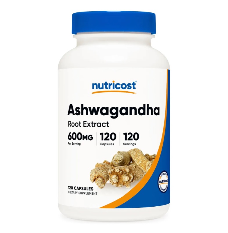 Suplemento Nutricost Extracto De Ashwagandha 600 Mg 120 Cápsulas 120 Servicios Sin Sabor