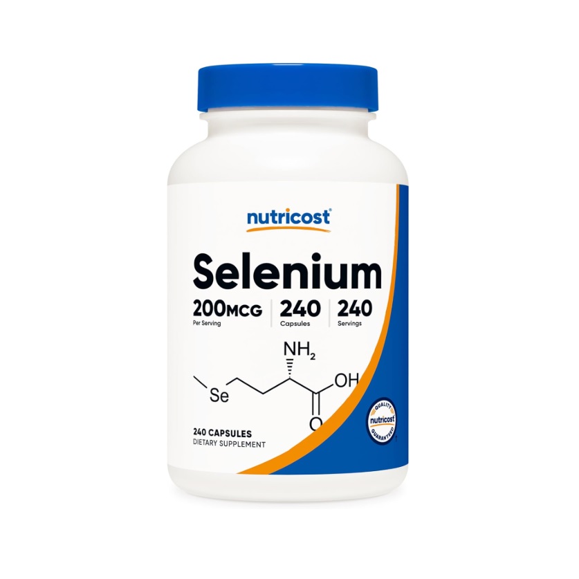 Suplemento Nutricost Selenio 200mcg 240 Servicios Sabor Sin Sabor