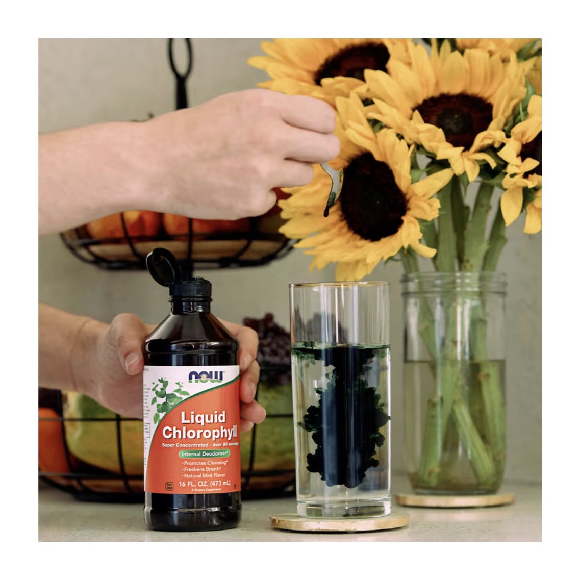 Clorofila Líquida Sabor Natural A Menta 473 Ml 95 Servicios