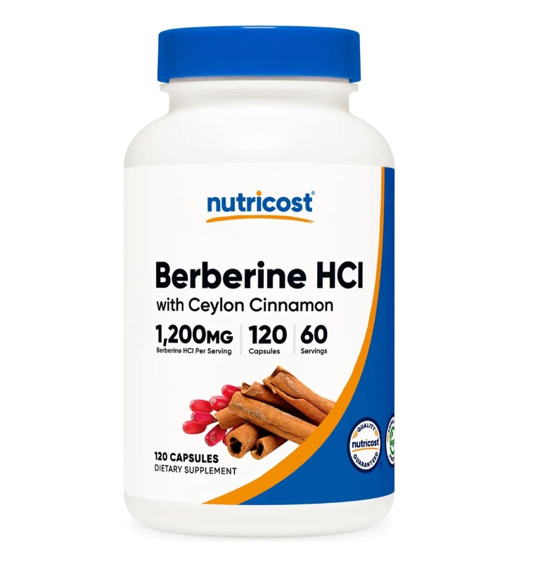 Berberina Berberine Canela Ceilán 120 Cápsulas Natural Control Glucosa Azúcar Colesterol Triglicéridos Energía Salud Digestiva Metabolismo Peso Sin Sabor