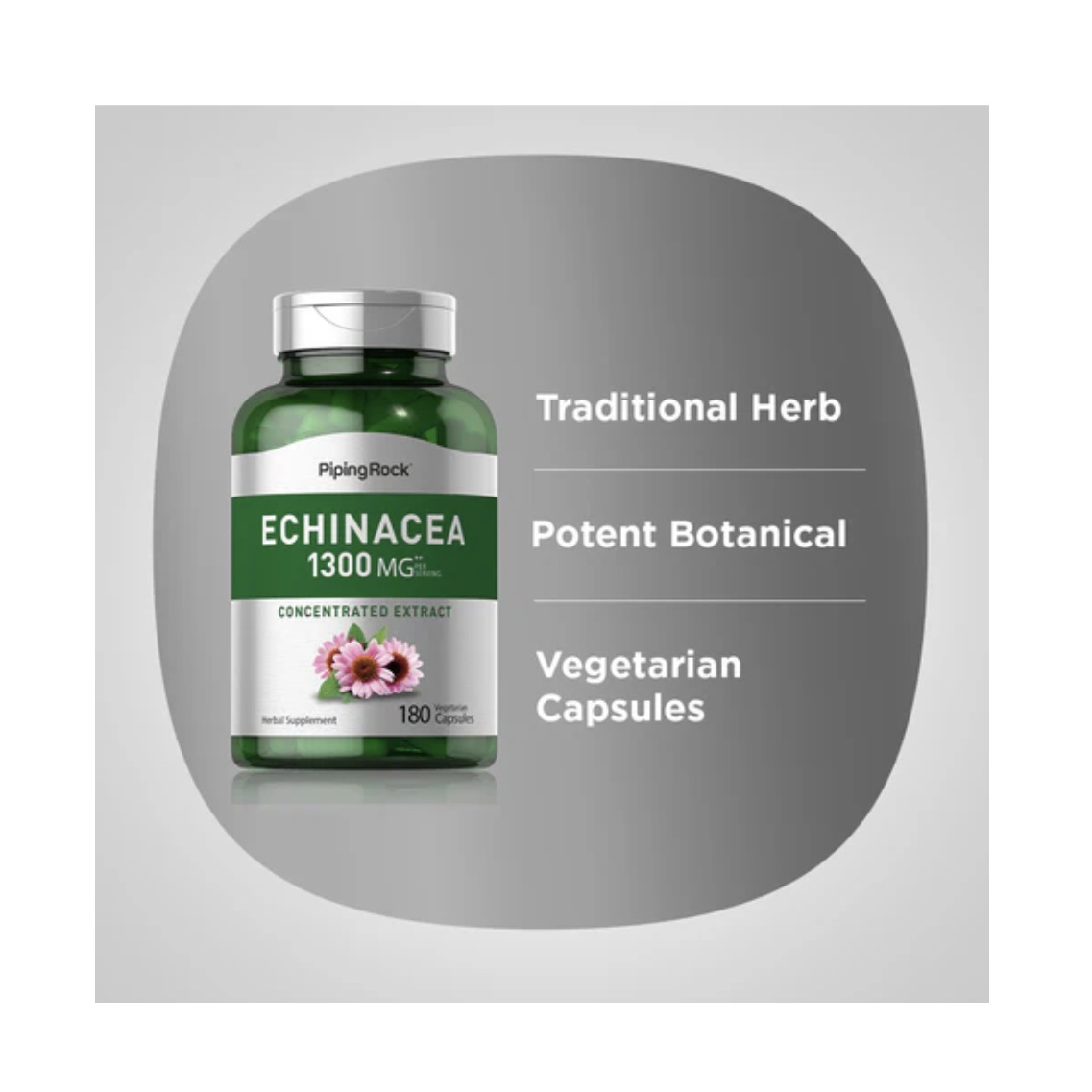 Suplemento Extracto De Equinácea 1300 Mg 180 Cápsulas