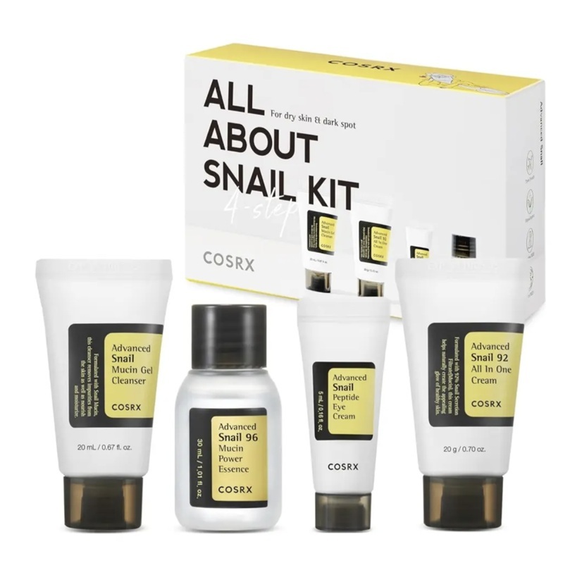 Kit Cosrx Coreano De Baba De Caracol Kit De 4 Unidades