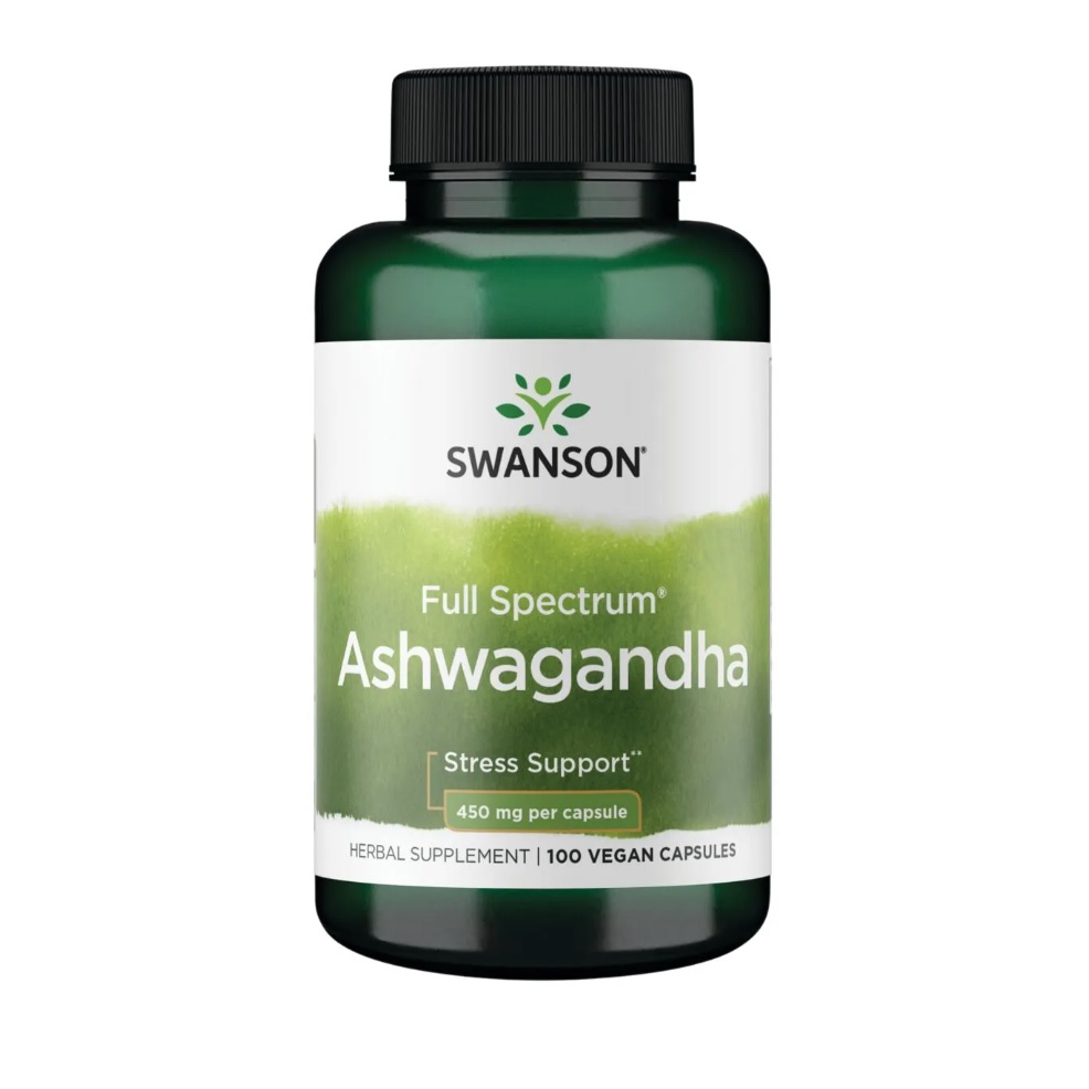  Suplemento Swanson De Ashwagandha 100 Cápsulas