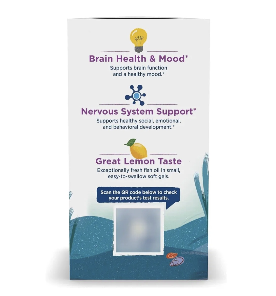 Completo Omega 3 6 9 Para Niños 90 Mini Capsulas Blandas