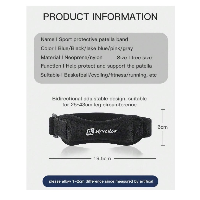 Banda de soporte para rodilla