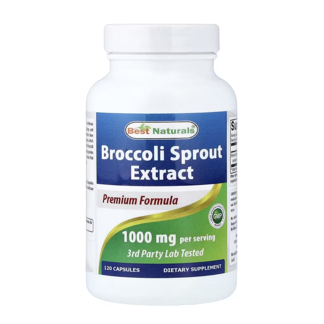Extracto De Brotes De Brócoli 1000mg X Servicio 120 Cápsulas