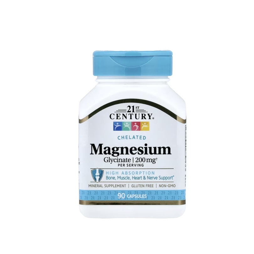 Glicinato De Magnesio 200 Mg Cápsulas 90 Unidades