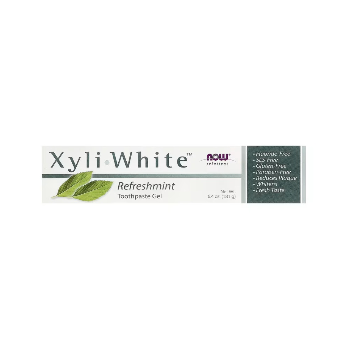 Pasta De Dientes Gel Now Foods Xyli White Refreshmint 181g
