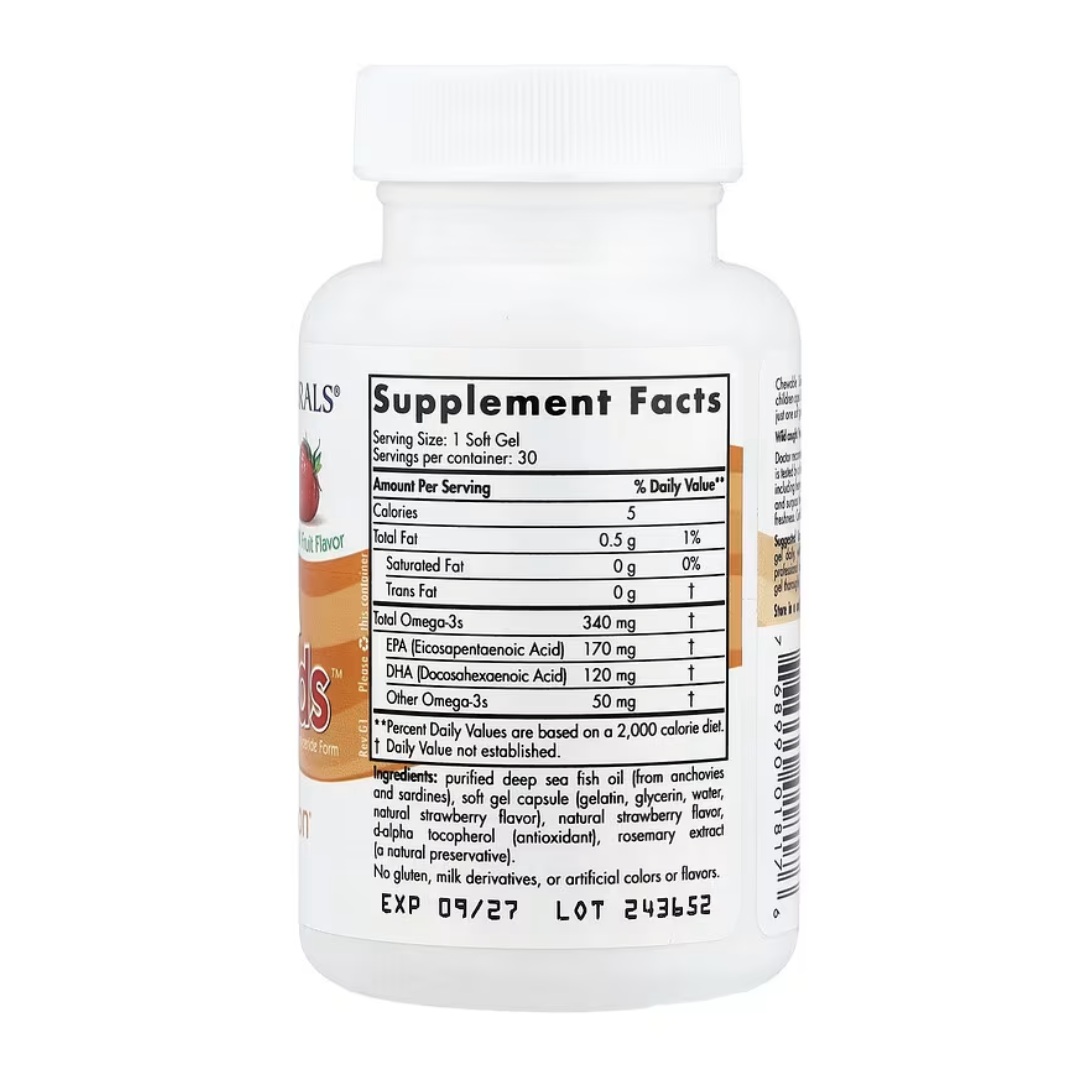 Omega Diario Completo Para Niños 30 Mini Capsulas Blandas