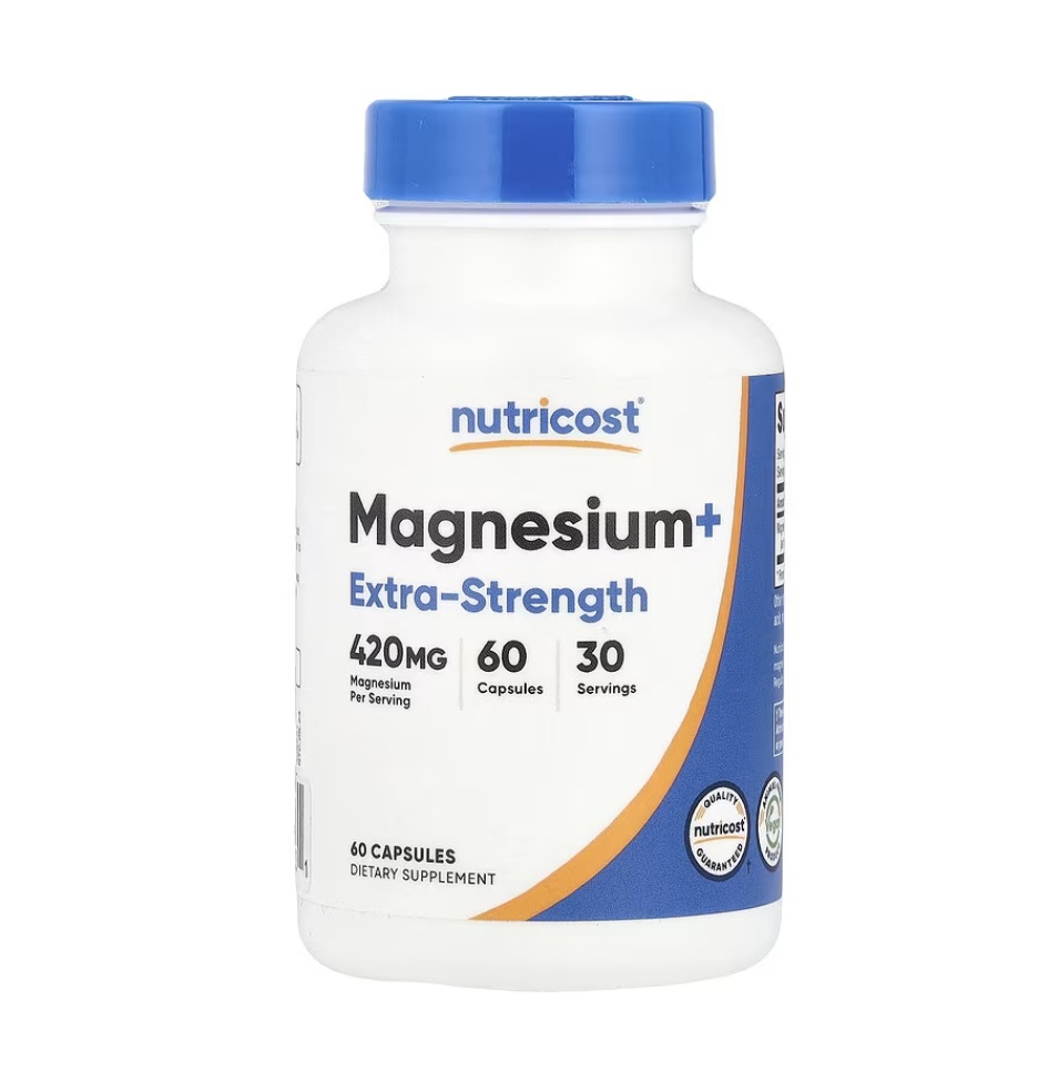 Magnesio Complex Nutricost 500mg 60 Cápsulas Óxido Citrato Y Glicinato De Magnesio