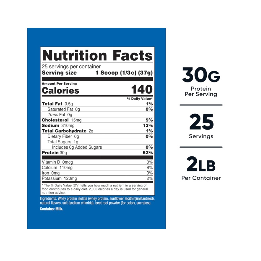 Proteina Nutricost Whey Suero De Leche En Polvo 2 Libras