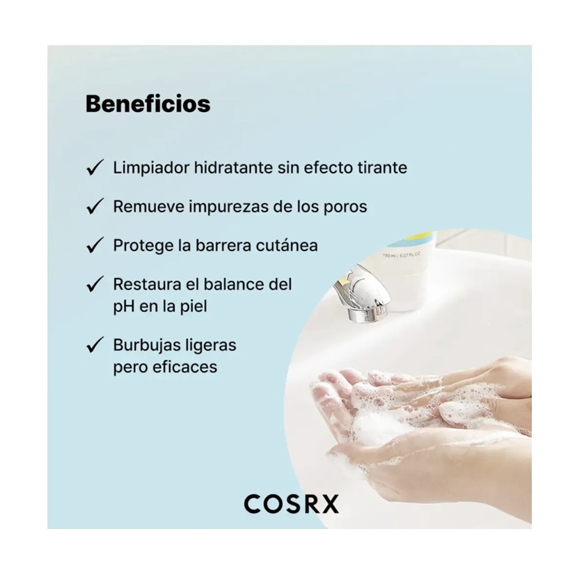 Gel Coreano Cosrx Limpiador Facial Con Ph Bajo 150ml