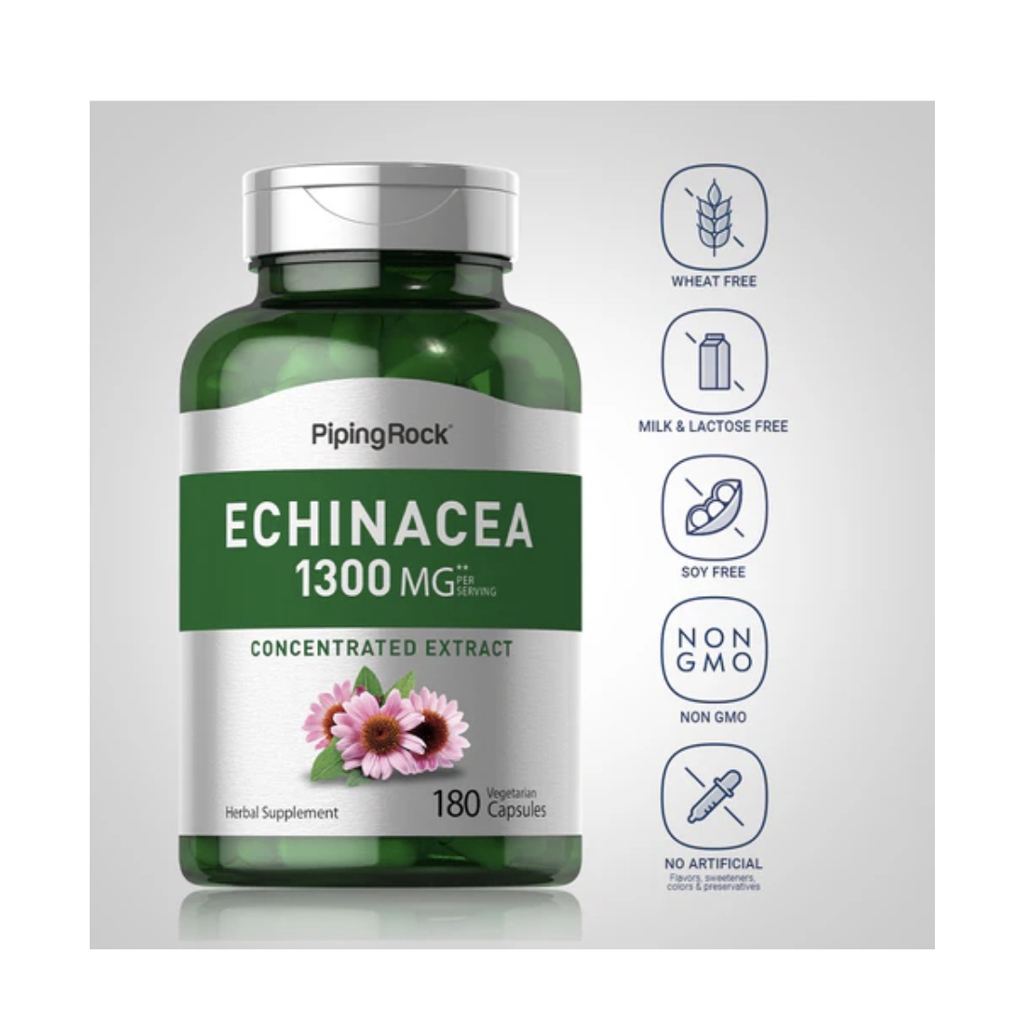 Suplemento Extracto De Equinácea 1300 Mg 180 Cápsulas