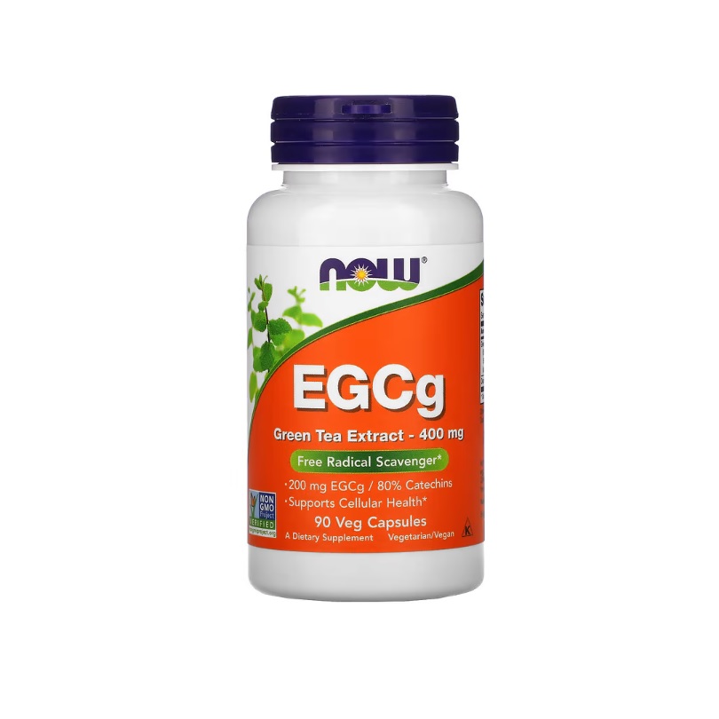 Extracto De Té Verde Egcg 400 Mg 90 Cápsulas Vegetarianas De Now Foods Si Sabor