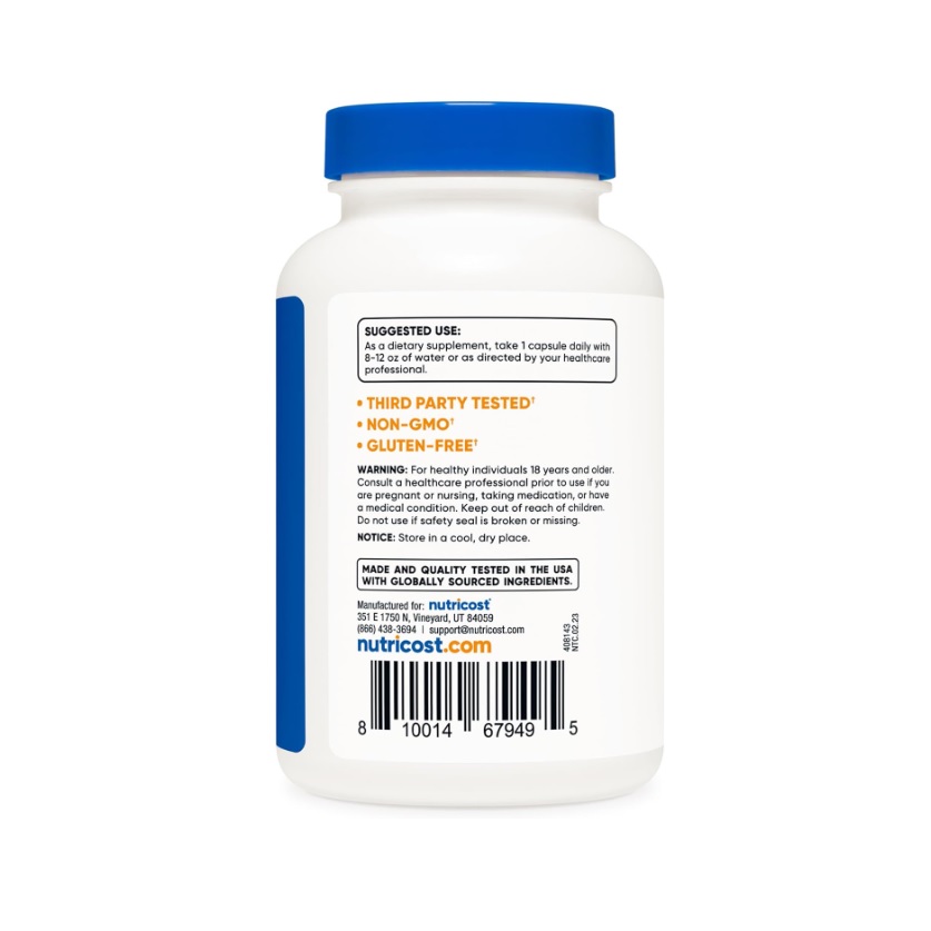 Suplemento Nutricost Selenio 200mcg 240 Servicios Sabor Sin Sabor