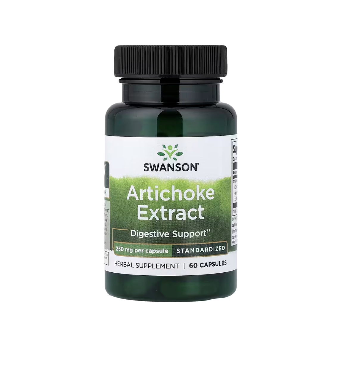 Suplemento Swanson Extracto De Alcachofa X 60 Capsulas 250mg Sin Sabor