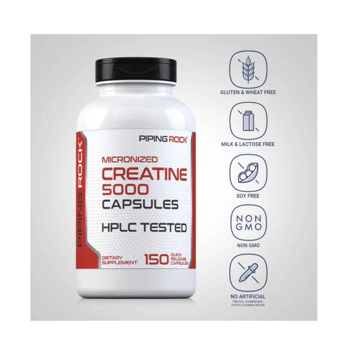 Creatina Monohidratada 150 Cápsulas Alta Absorción